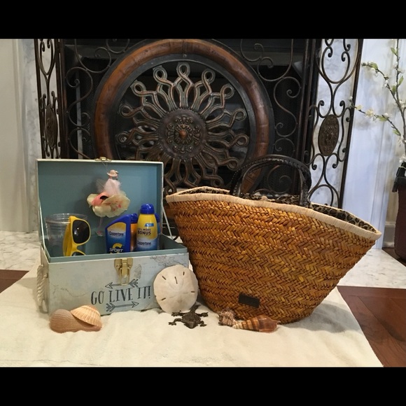 Carpisa Straw Leopard Lined Summer Bag - Picture 15 of 15